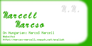 marcell marcso business card