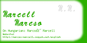 marcell marcso business card